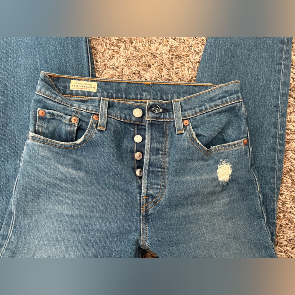 Levi's Dark Blue Straight Jeans